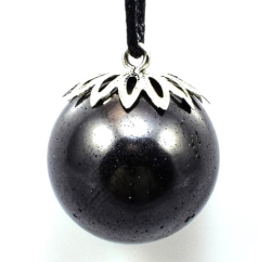 Shungit pendant Karelian Pearl